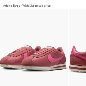 Nike Women's Sneakers in Pink and White